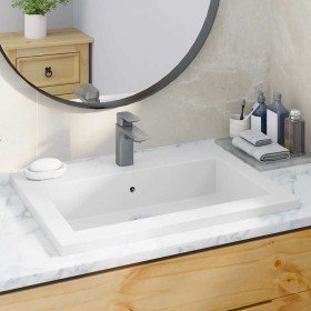 Lavabo de granito blanco 600x450x120 mm