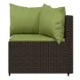 Garden furniture set 3 pieces and brown synthetic rattan cushions by vidaXL, Outdoor sofas - Ref: Foro24-319839, Price: 262,0...