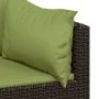 Garden furniture set 3 pieces and brown synthetic rattan cushions by vidaXL, Outdoor sofas - Ref: Foro24-319839, Price: 262,0...