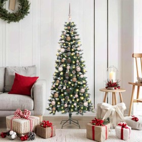 Árbol de Navidad artificial con 150 LED Verde 66 x 66 x 150 cm