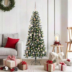 Árbol de Navidad artificial con 150 LED Verde 66 x 66 x 150 cm