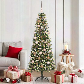 Árbol de Navidad artificial con 300 LED Verde 76 x 76 x 180 cm