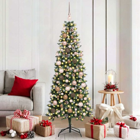 Árbol de Navidad artificial con 300 LED Verde 76 x 76 x 180 cm