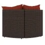 Garden corner sofas with cushions 2 units brown synthetic rattan by vidaXL, Outdoor sofas - Ref: Foro24-319822, Price: 154,61...