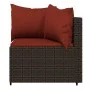 Garden corner sofas with cushions 2 units brown synthetic rattan by vidaXL, Outdoor sofas - Ref: Foro24-319822, Price: 154,61...
