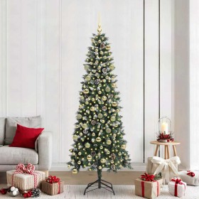 Árbol de Navidad artificial con 300 LED Verde 86 x 86 x 210 cm