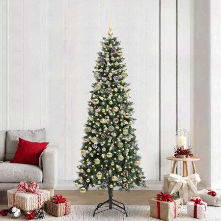 Árbol de Navidad artificial con 300 LED Verde 86 x 86 x 210 cm