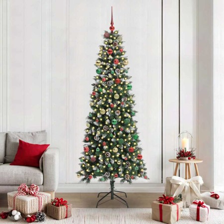 Árbol de Navidad artificial con 300 LED Verde 86 x 86 x 210 cm