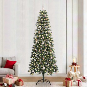 Árbol de Navidad artificial con 300 LED Verde 96 x 96 x 240 cm