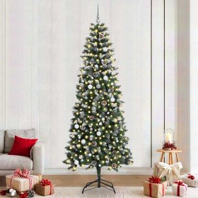 Árbol de Navidad artificial con 300 LED Verde 96 x 96 x 240 cm