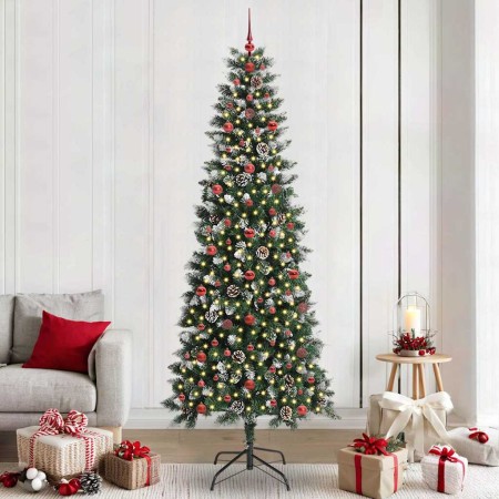 Árbol de Navidad artificial con 300 LED Verde 96 x 96 x 240 cm