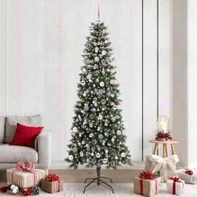 Árbol de Navidad artificial con 300 LED Verde 96 x 96 x 240 cm
