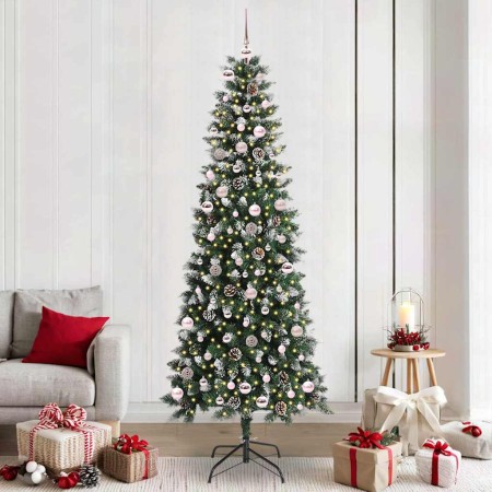 Árbol de Navidad artificial con 300 LED Verde 96 x 96 x 240 cm