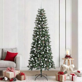 Árbol de Navidad artificial con 300 LED Verde 96 x 96 x 240 cm