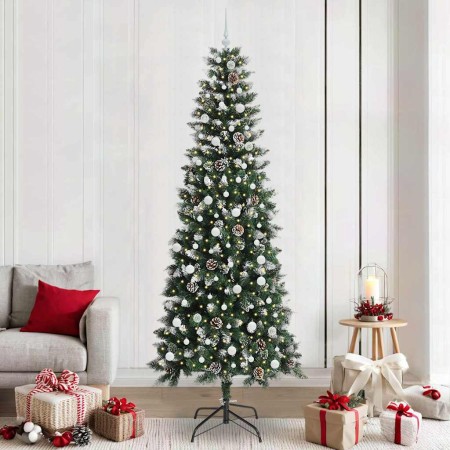 Árbol de Navidad artificial con 300 LED Verde 96 x 96 x 240 cm