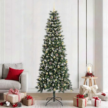 Árbol de Navidad artificial con 300 LED Verde 96 x 96 x 240 cm