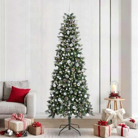 Árbol de Navidad artificial con 300 LED Verde 96 x 96 x 240 cm