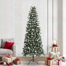 Árbol de Navidad artificial con 300 LED Verde 96 x 96 x 240 cm