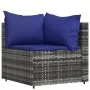 4-piece garden furniture set with gray synthetic rattan cushions by vidaXL, Outdoor sofas - Ref: Foro24-319845, Price: 298,63...