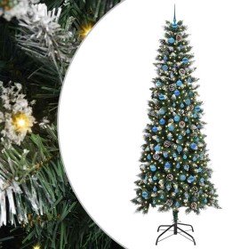 Árbol de Navidad artificial con 300 LED Verde 96 x 96 x 240 cm