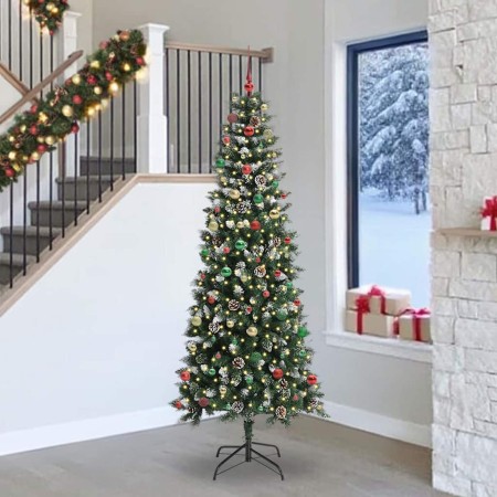 Árbol de Navidad artificial con 300 LED Verde 96 x 96 x 240 cm