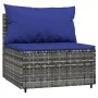 4-piece garden furniture set with gray synthetic rattan cushions by vidaXL, Outdoor sofas - Ref: Foro24-319845, Price: 298,63...