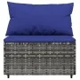4-piece garden furniture set with gray synthetic rattan cushions by vidaXL, Outdoor sofas - Ref: Foro24-319845, Price: 298,63...