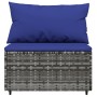 Set de muebles de jardín 4 pzas y cojines ratán sintético gris de vidaXL, Sofás de exterior - Ref: Foro24-319845, Precio: 303...