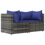 Garden corner sofas with cushions 2 pcs gray synthetic rattan by vidaXL, Outdoor sofas - Ref: Foro24-319842, Price: 131,58 €,...