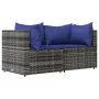 Garten-Ecksofas mit Kissen, 2 Stück, graues synthetisches Rattan von vidaXL, Outdoor-Sofas - Ref: Foro24-319842, Preis: 130,4...