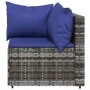 Garten-Ecksofas mit Kissen, 2 Stück, graues synthetisches Rattan von vidaXL, Outdoor-Sofas - Ref: Foro24-319842, Preis: 130,4...