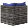 Garten-Ecksofas mit Kissen, 2 Stück, graues synthetisches Rattan von vidaXL, Outdoor-Sofas - Ref: Foro24-319842, Preis: 130,4...