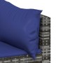 Garten-Ecksofas mit Kissen, 2 Stück, graues synthetisches Rattan von vidaXL, Outdoor-Sofas - Ref: Foro24-319854, Preis: 114,9...