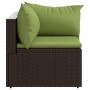 Garten-Ecksofas mit Kissen 2 Stück synthetisches Rattan braun von vidaXL, Outdoor-Sofas - Ref: Foro24-319826, Preis: 192,46 €...