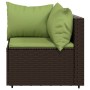 Garten-Ecksofas mit Kissen 2 Stück synthetisches Rattan braun von vidaXL, Outdoor-Sofas - Ref: Foro24-319826, Preis: 192,46 €...