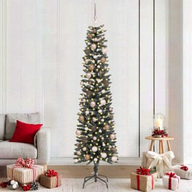 Árbol de Navidad artificial con 300 LED Verde 58 x 58 x 210 cm