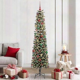 Árbol de Navidad artificial con 300 LED Verde 58 x 58 x 210 cm