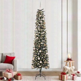 Árbol de Navidad artificial con 300 LED Verde 58 x 58 x 240 cm