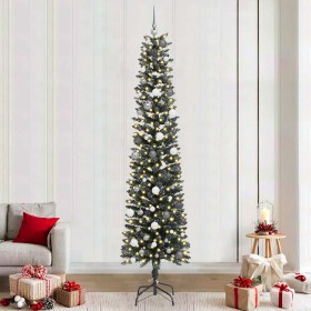 Árbol de Navidad artificial con 300 LED Verde 58 x 58 x 240 cm