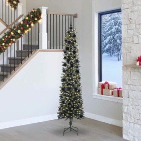 Árbol de Navidad artificial con 300 LED Verde 58 x 58 x 240 cm