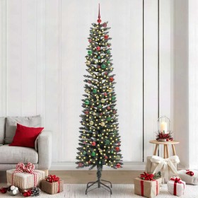 Árbol de Navidad artificial con 300 LED Verde 58 x 58 x 240 cm