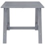 Mesa de comedor de jardín madera maciza acacia gris 88x88x74 cm de vidaXL, Mesas de jardín - Ref: Foro24-312410, Precio: 114,...