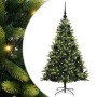Árbol de Navidad Artificial Plegable 150 LEDs Verde 120 cm