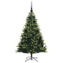 Árbol de Navidad Artificial Plegable 150 LEDs Verde 120 cm