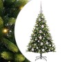 Árbol de Navidad Artificial Articulado 150 LEDs Verde 120 cm