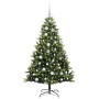Árbol de Navidad Artificial Articulado 150 LEDs Verde 120 cm