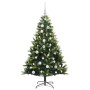 Árbol de Navidad Artificial Articulado 150 LEDs Verde 120 cm