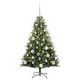 Árbol de Navidad Artificial Articulado 150 LEDs Verde 120 cm