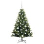 Árbol de Navidad Artificial Articulado 150 LEDs Verde 120 cm