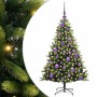 Árbol de Navidad Artificial Articulado 150 LEDs Verde 120 cm